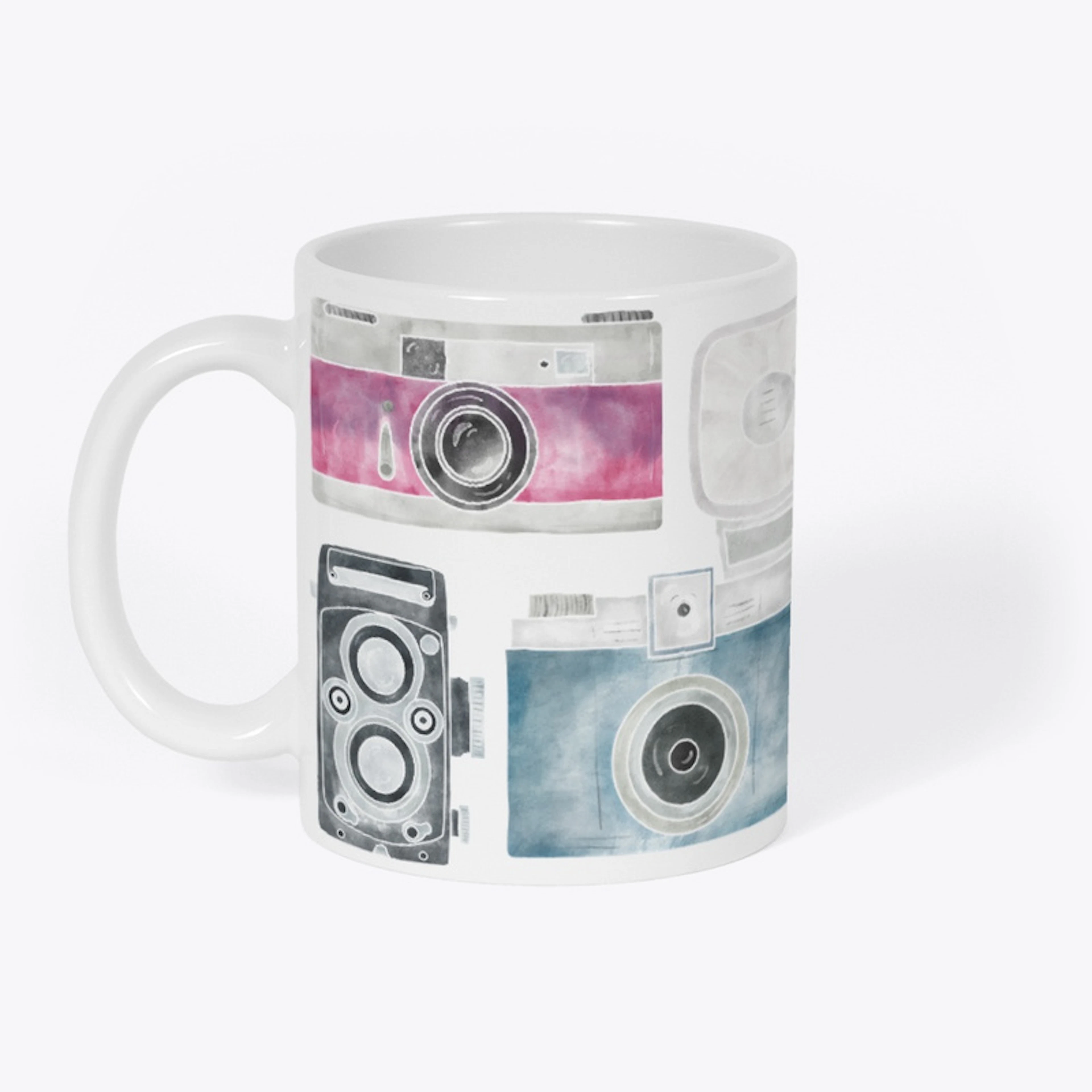 Watercolor Cameras Mug