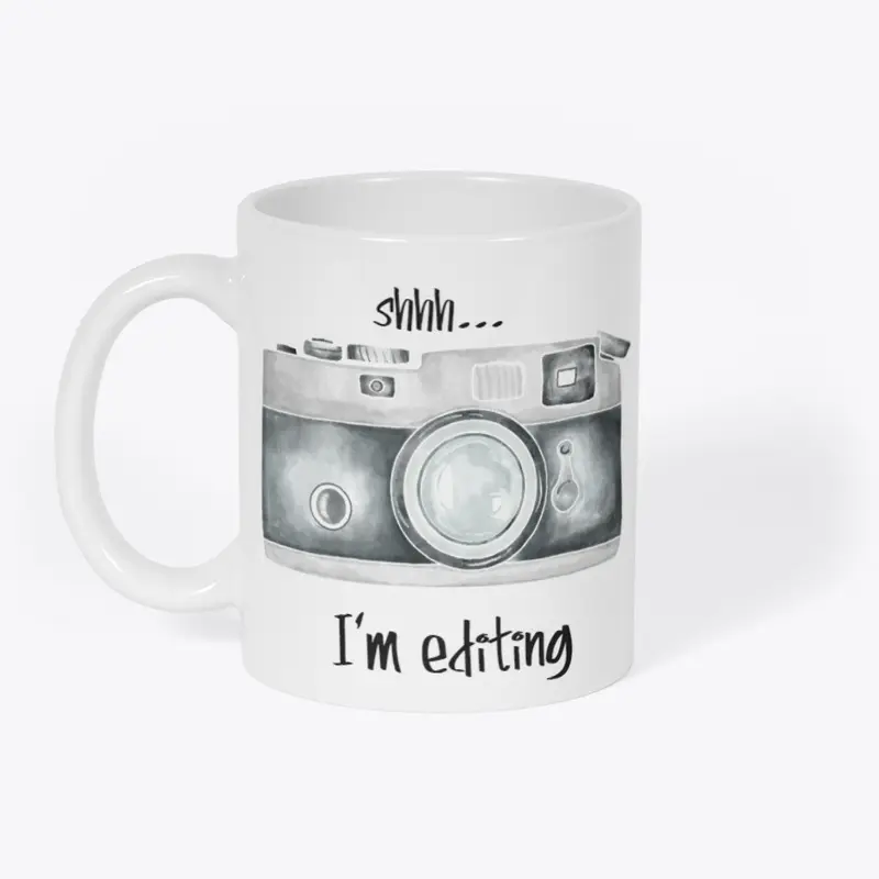 Shh I'm Editing Photographer Coffee Mug