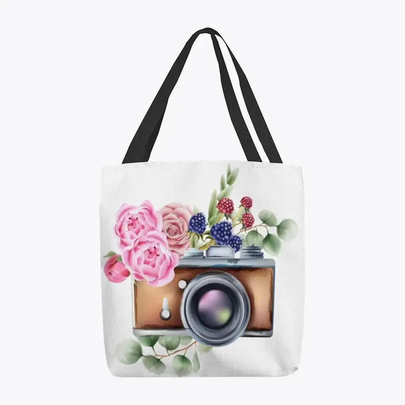 Floral Camera Tote