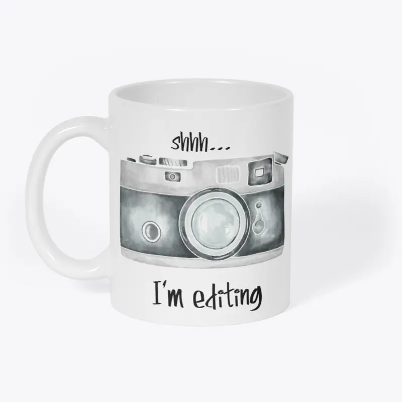 Shh I'm Editing Photographer Coffee Mug